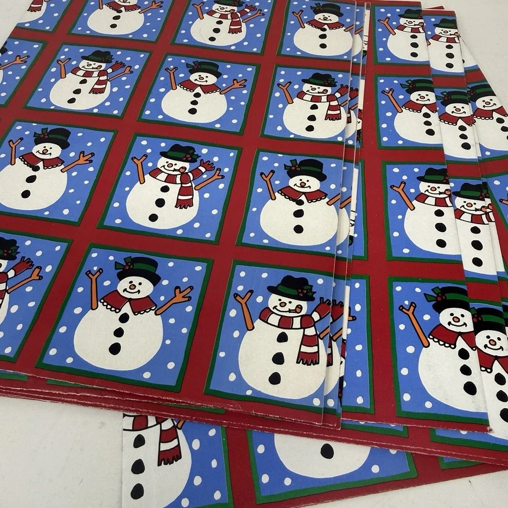 Vintage Christmas Wrapping Paper‎ Gift Wrap 7 Sheets 22